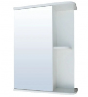 Зеркало Doratiz Гретта со шкафчиком 50 см (белый)  петли с доводчиком, покрытие пленка, левая дверка. /2711.046