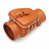 Клапан обратный для наружной канализации 110 мм