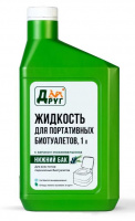 Биожидкость Друг для нижнего бака 1 литр (зелёная)