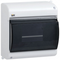 Щит распределительный с прозрачной крышкой КМПн 2/6 для 6-х автоматических выключателей наружной установки IEK (MKP42-N-06-30-09)