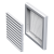 Решетка МВ   120Рс белый (186х142)
